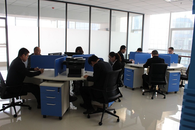 銀豐國際化形象辦公區